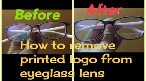 remove +gucci logo from eyeglass frames|How to Remove the Printed Logo from Eyeglass Lens .